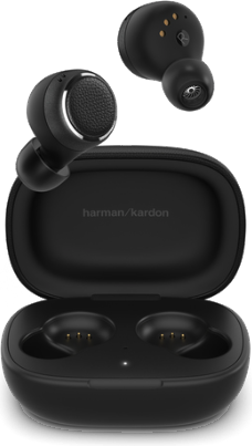 Audífonos Harman Kardon FLY TWS Black con su estuche